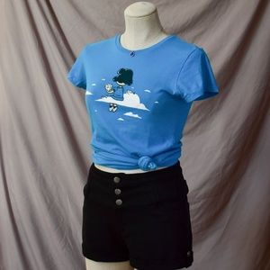 "Lucy" in the sky... with high waist shorts outfit